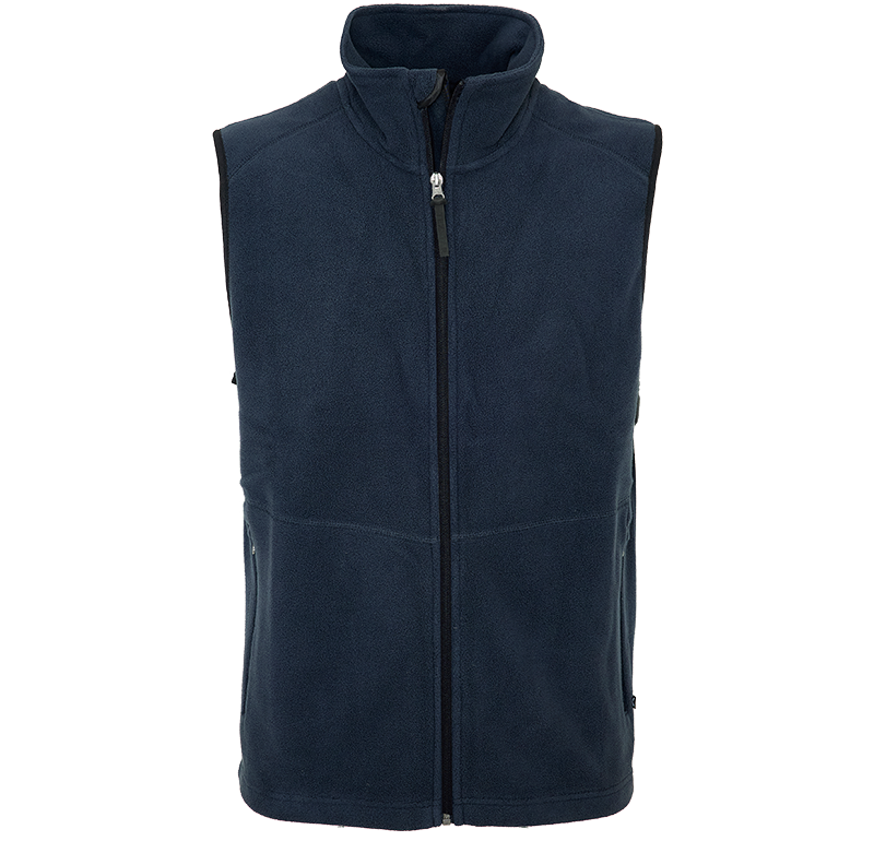 LIGHT FLEECE VEST Marinblå