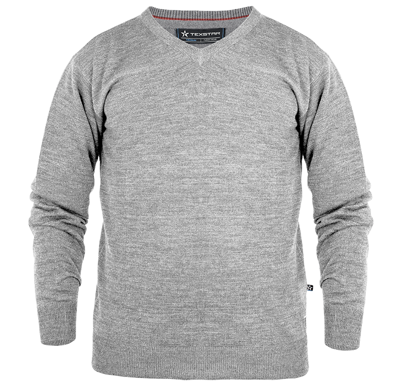 Pullover V-ringad (50/50) Ljusgrå