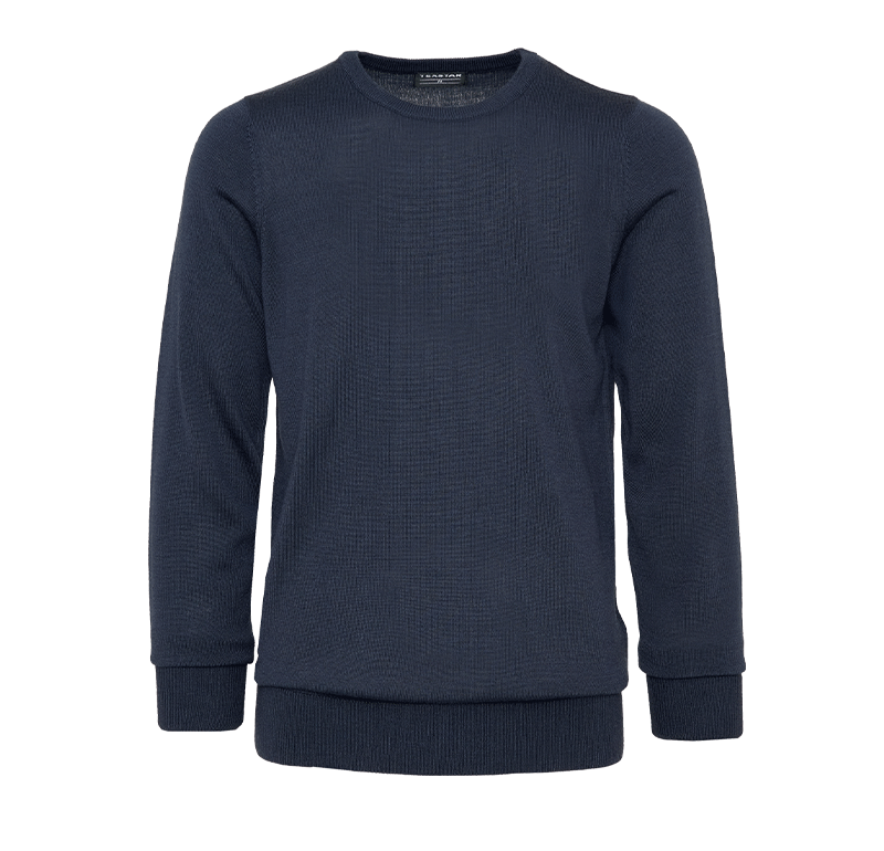 Pullover Round Neck Marinblå