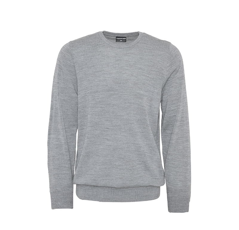 Pullover Round Neck Ljusgrå