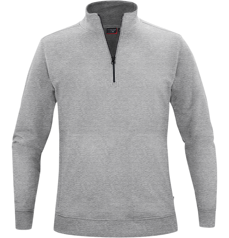 Crew Half Zip Sweater Ljusgrå