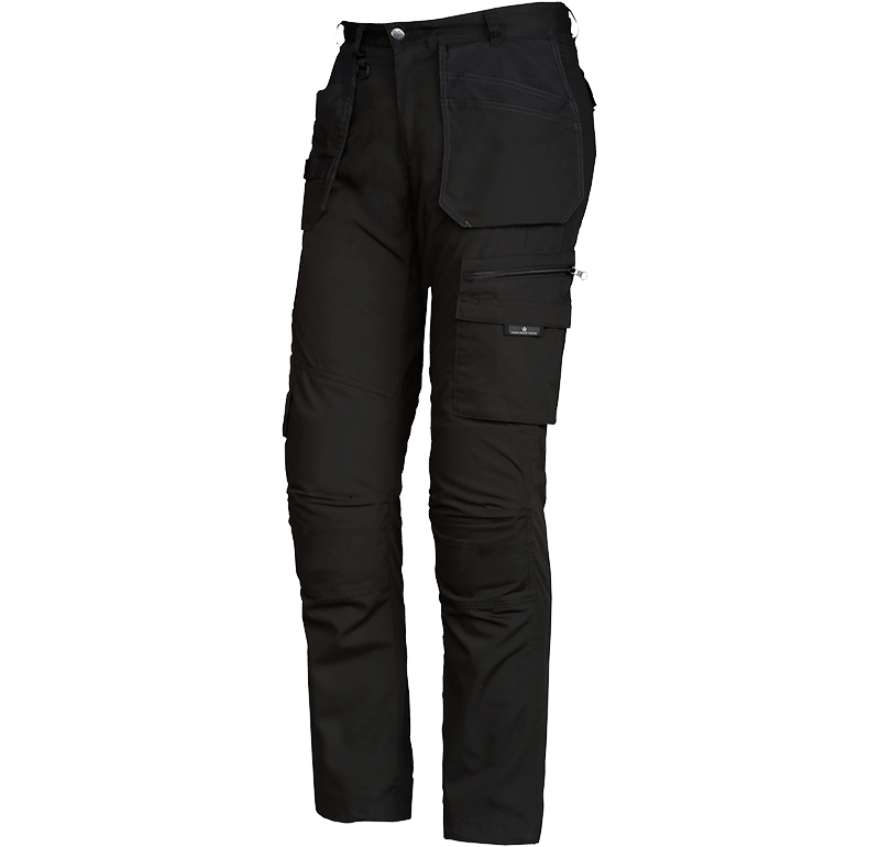 Service Stretch Pocket Pants Svart
