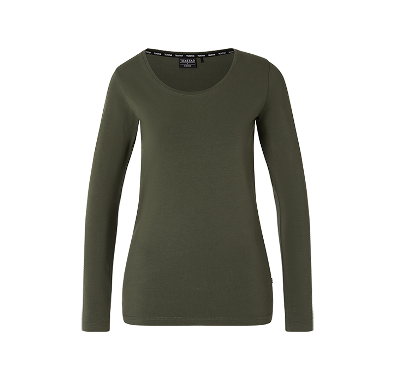 Stretch T-shirt Long Sleeve Grön