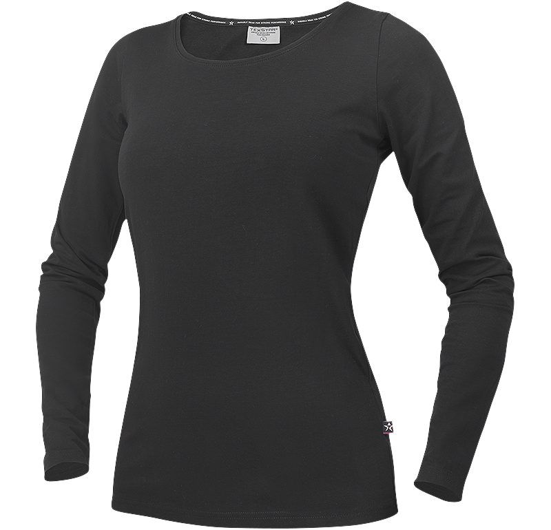 Stretch T-shirt Long Sleeve Svart