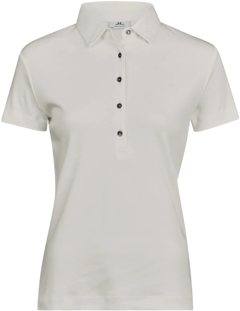 Pima Cotton Polo, piké för damer Cement