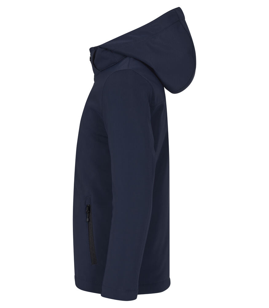 Padded Hoody Softshell Junior Mörk marin