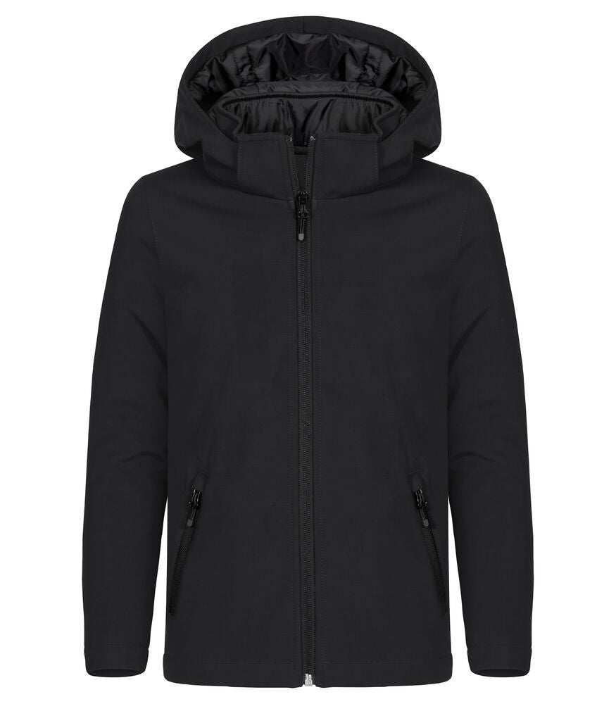 Padded Hoody Softshell Junior Svart