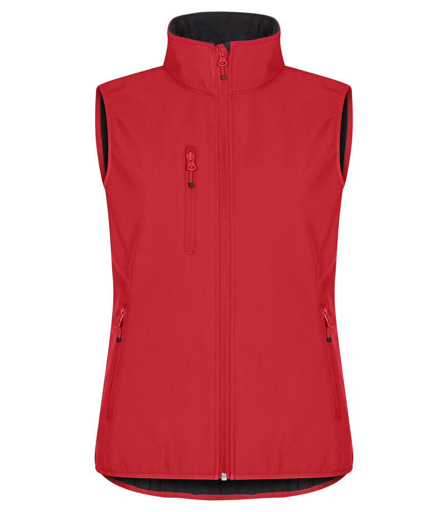 Classic Softshell Vest Women Röd