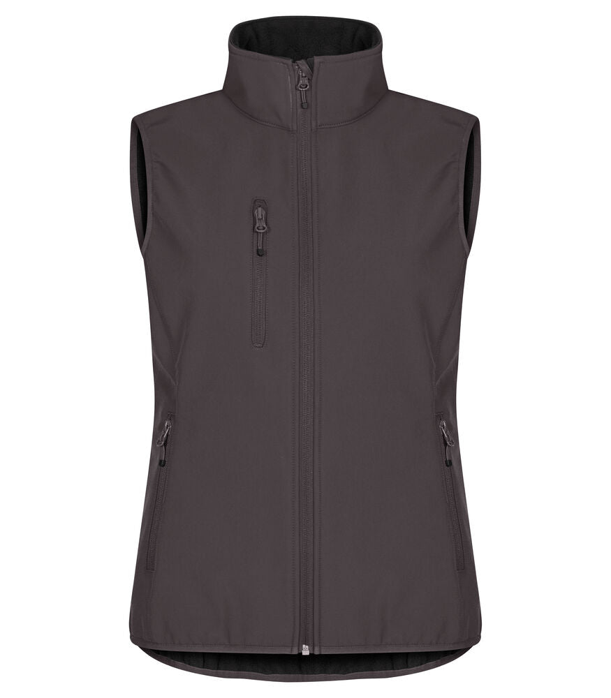 Classic Softshell Vest Women Grå