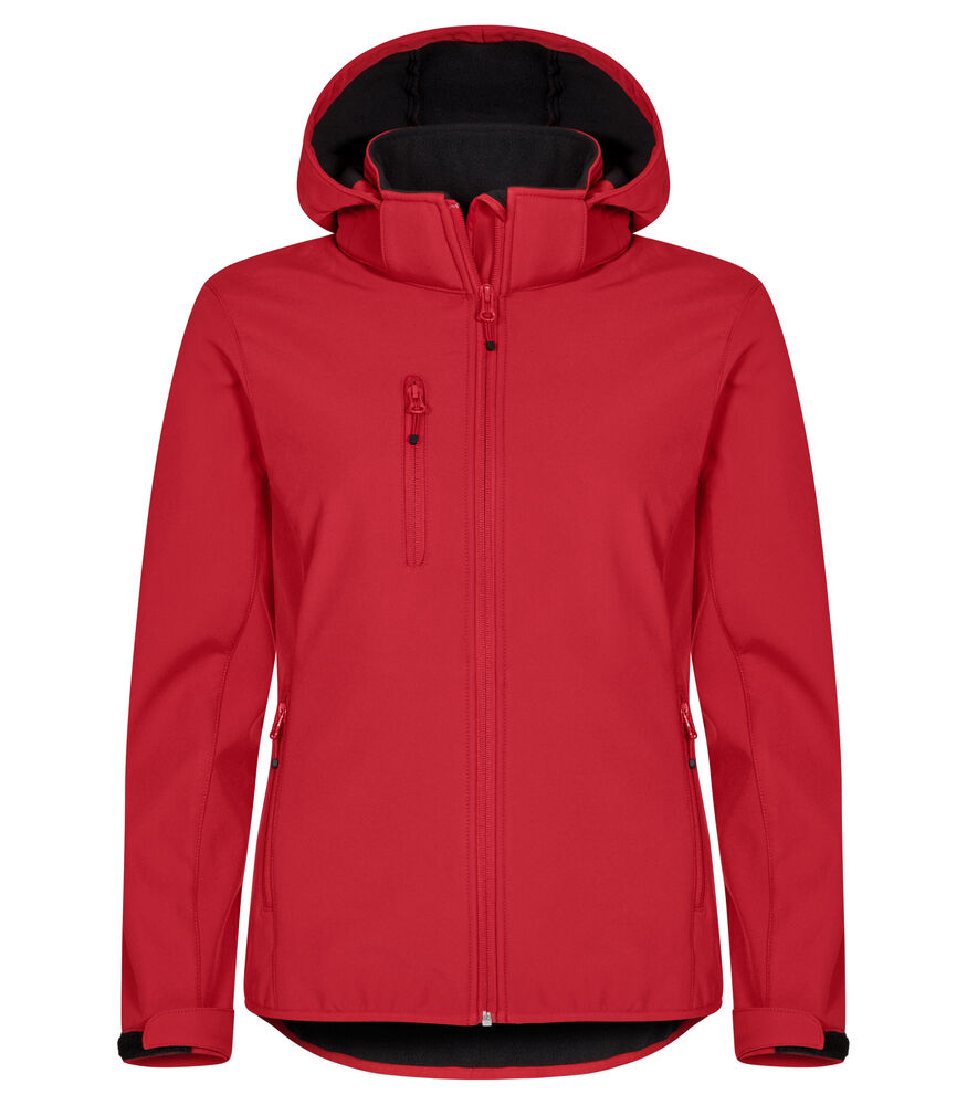 Classic Softshell Hoody Women Röd