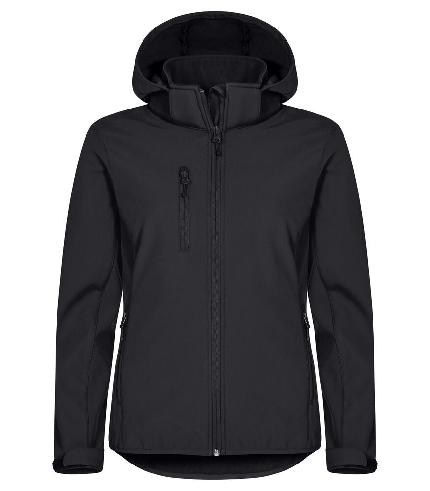 Classic Softshell Hoody Women Svart