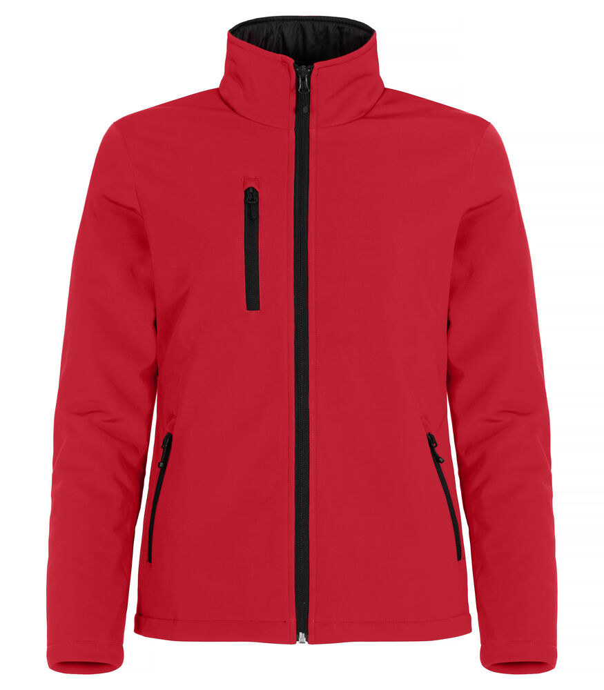 Padded Softshell Jacket Women Röd