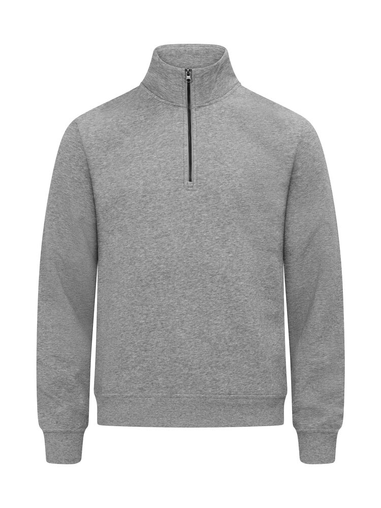 Miami Half Zip Gråmelerad
