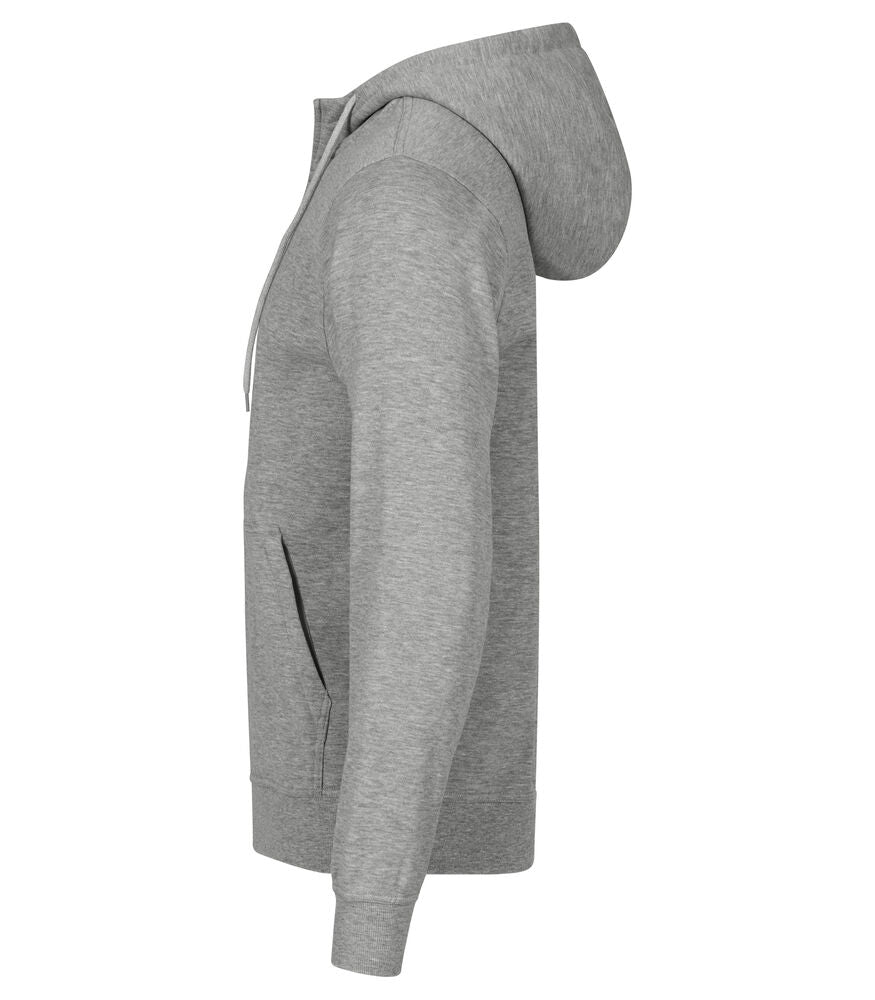 Miami Hoody Full Zip Gråmelerad