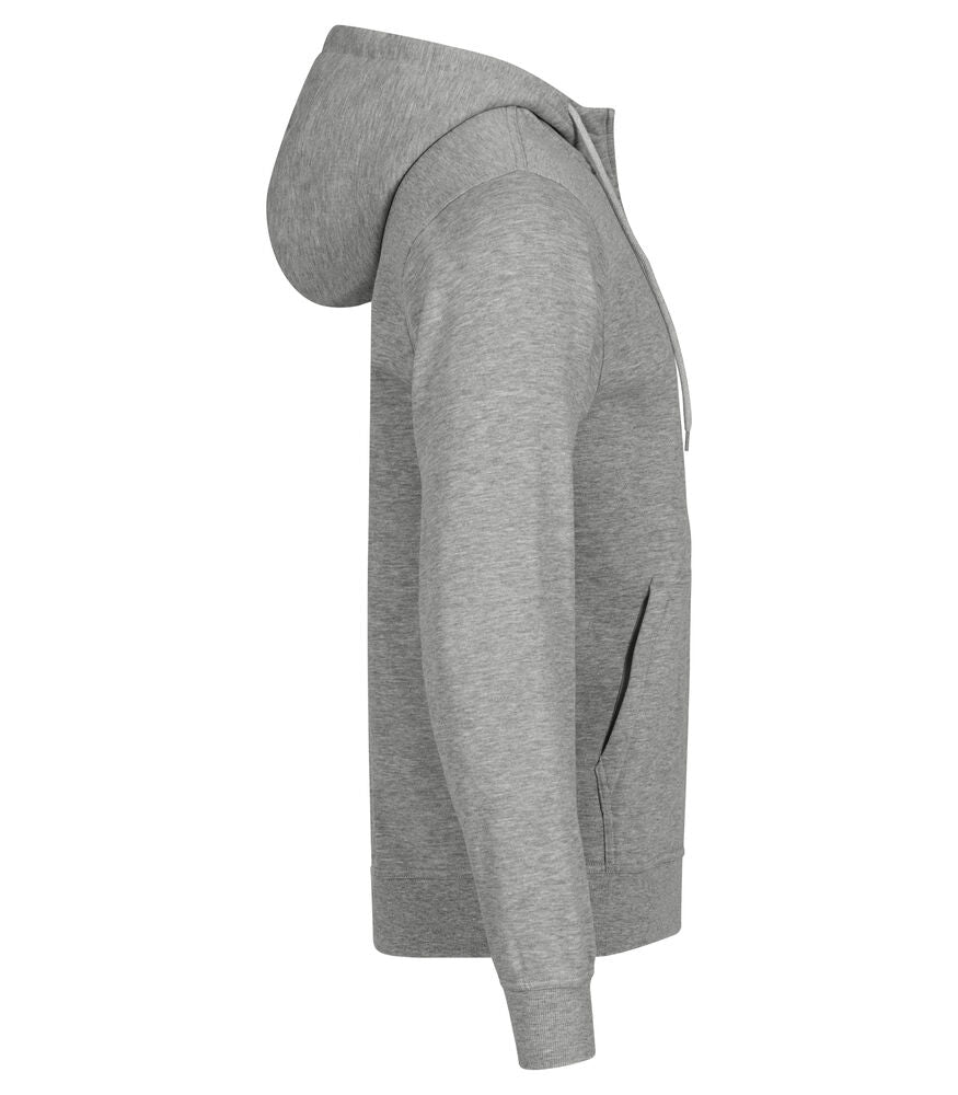 Miami Hoody Full Zip Gråmelerad