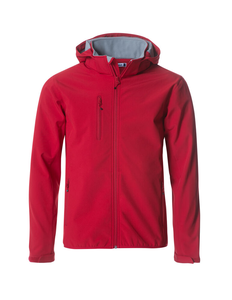 Basic Hoody Softshell Röd
