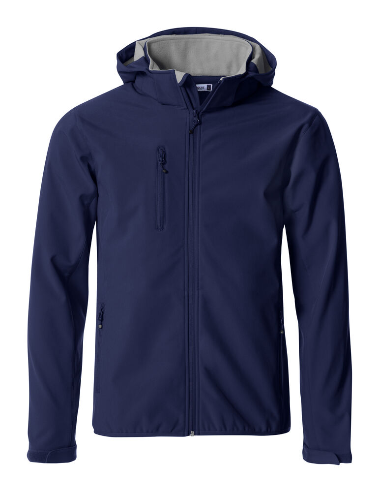 Basic Hoody Softshell Mörk marin