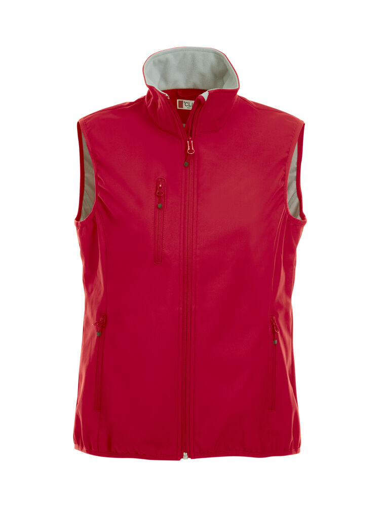 Basic Softshell Vest Ladies Röd