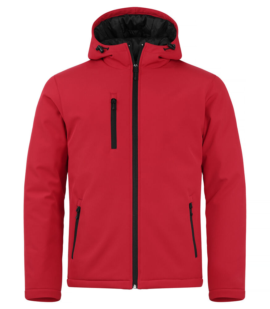 Padded Hoody Softshell Röd
