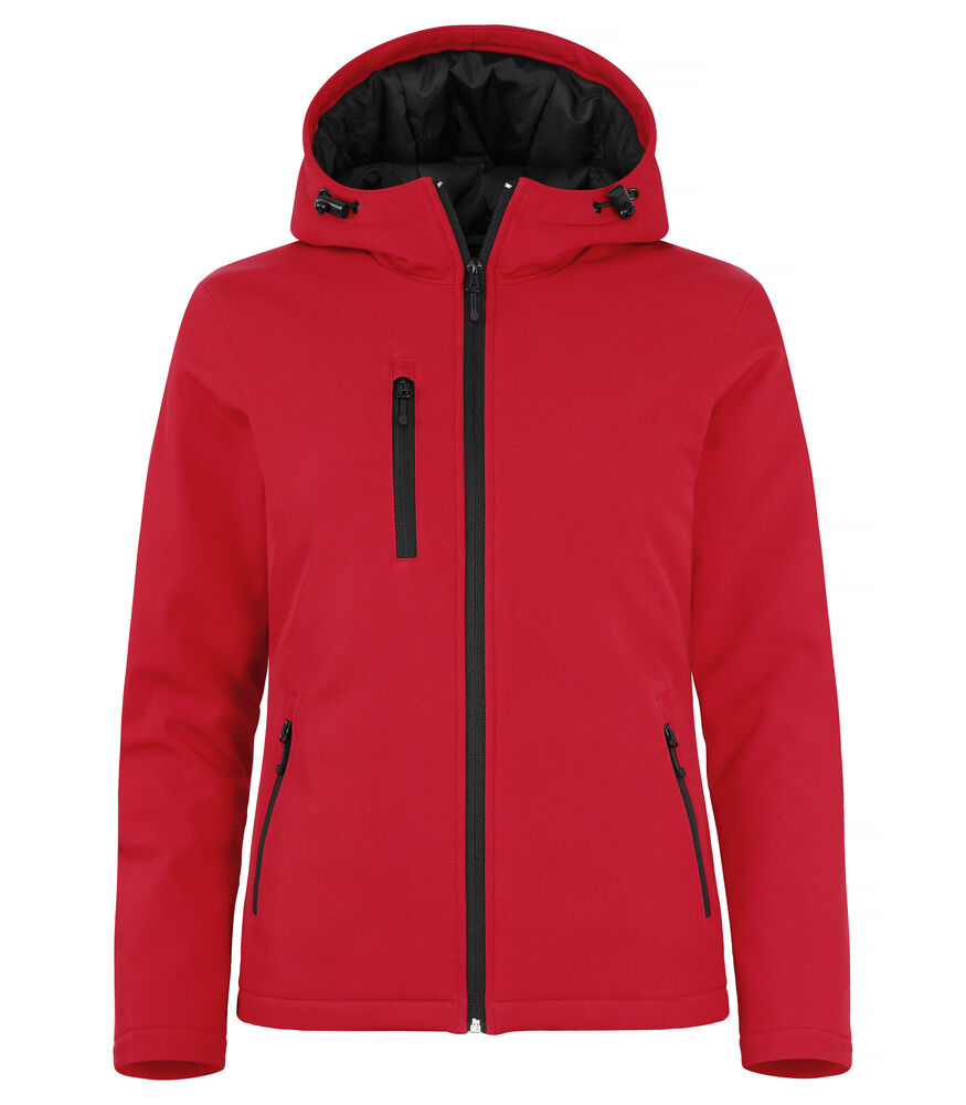 Padded Hoody Softshell Women Röd