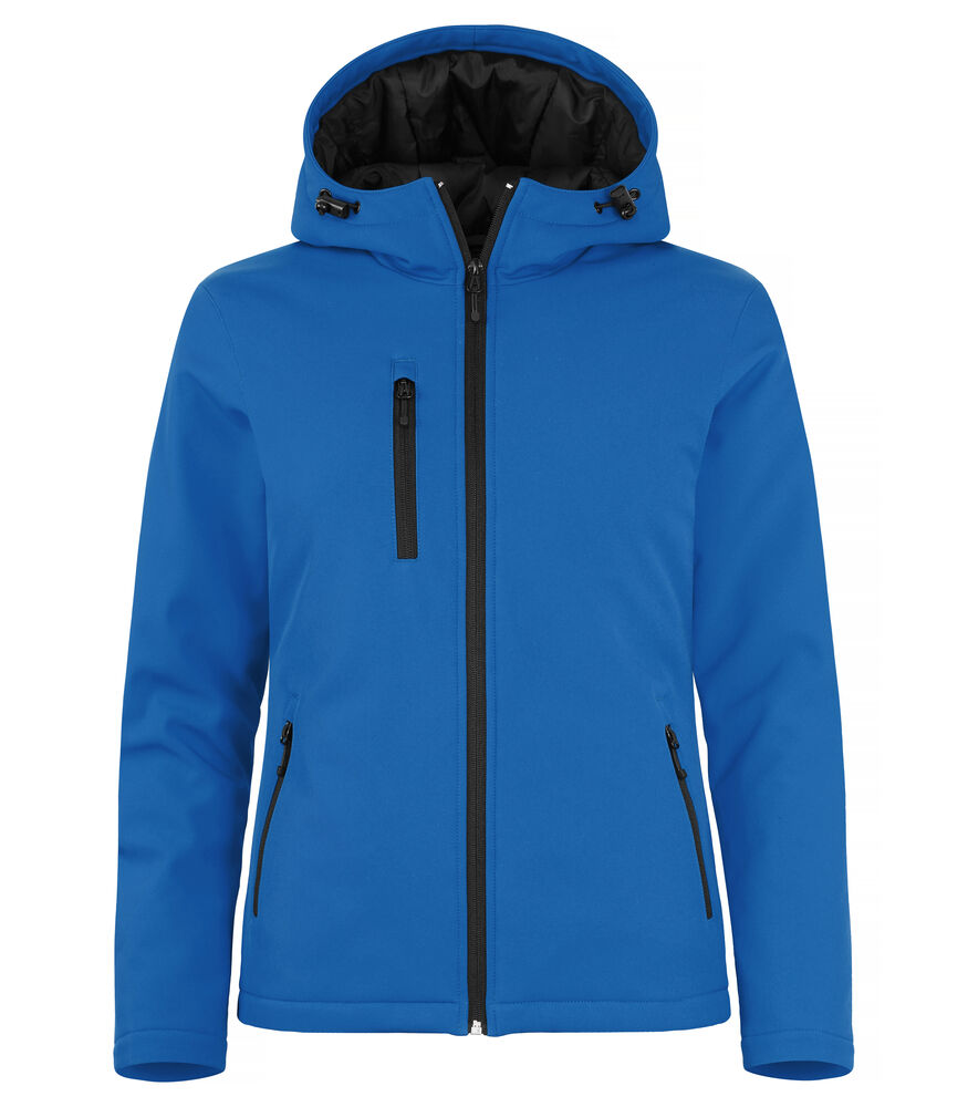 Padded Hoody Softshell Women Royalblå