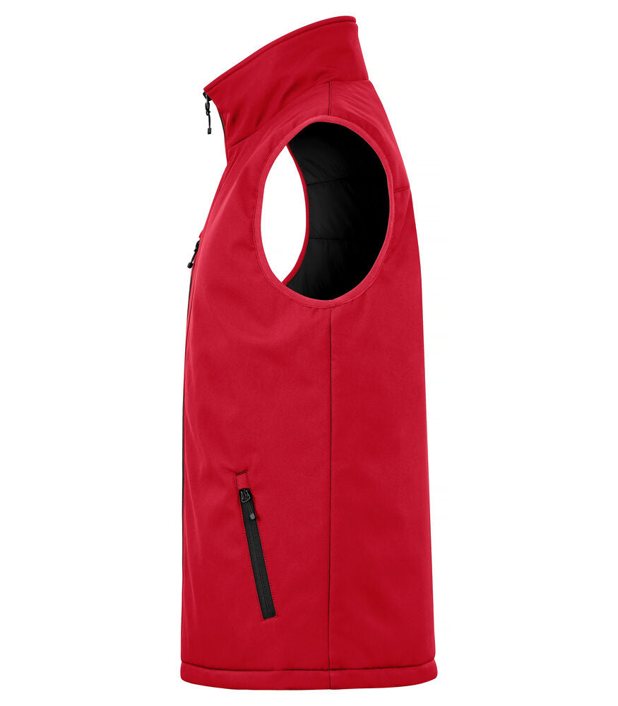 Padded Softshell Vest Röd