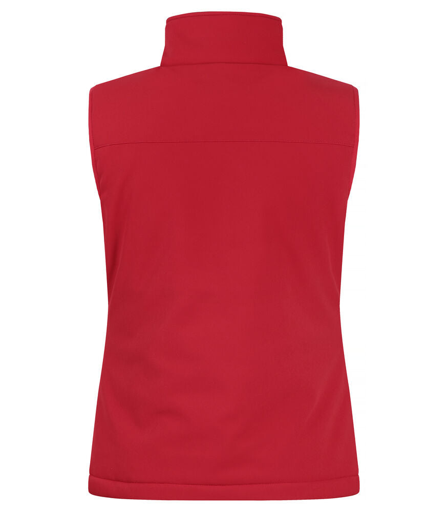 Padded Softshell Vest Women Röd