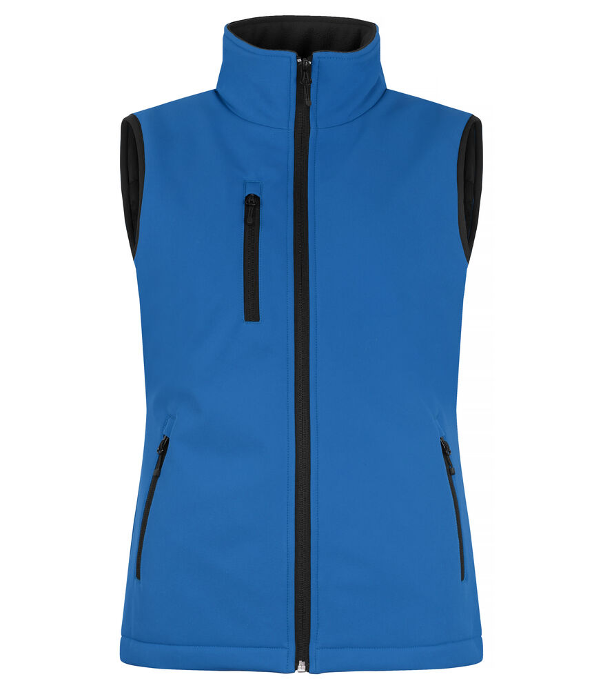 Padded Softshell Vest Women Royalblå
