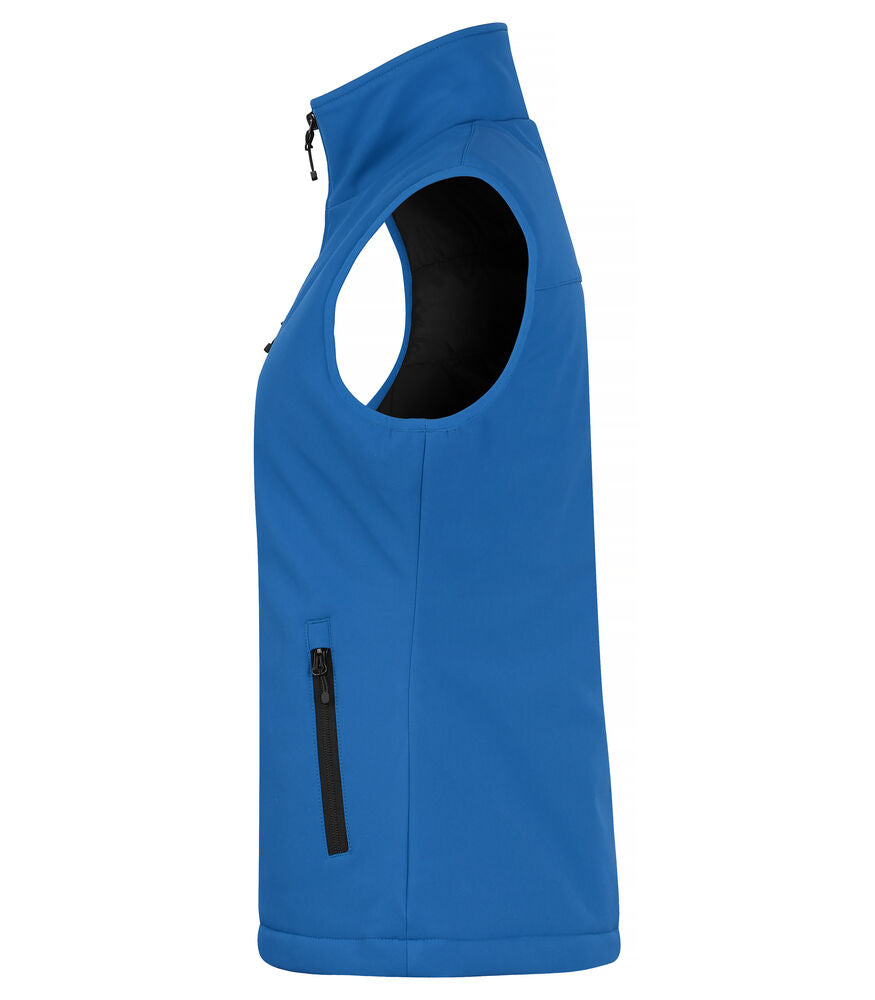Padded Softshell Vest Women Royalblå