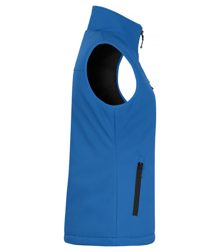 Padded Softshell Vest Women Royalblå