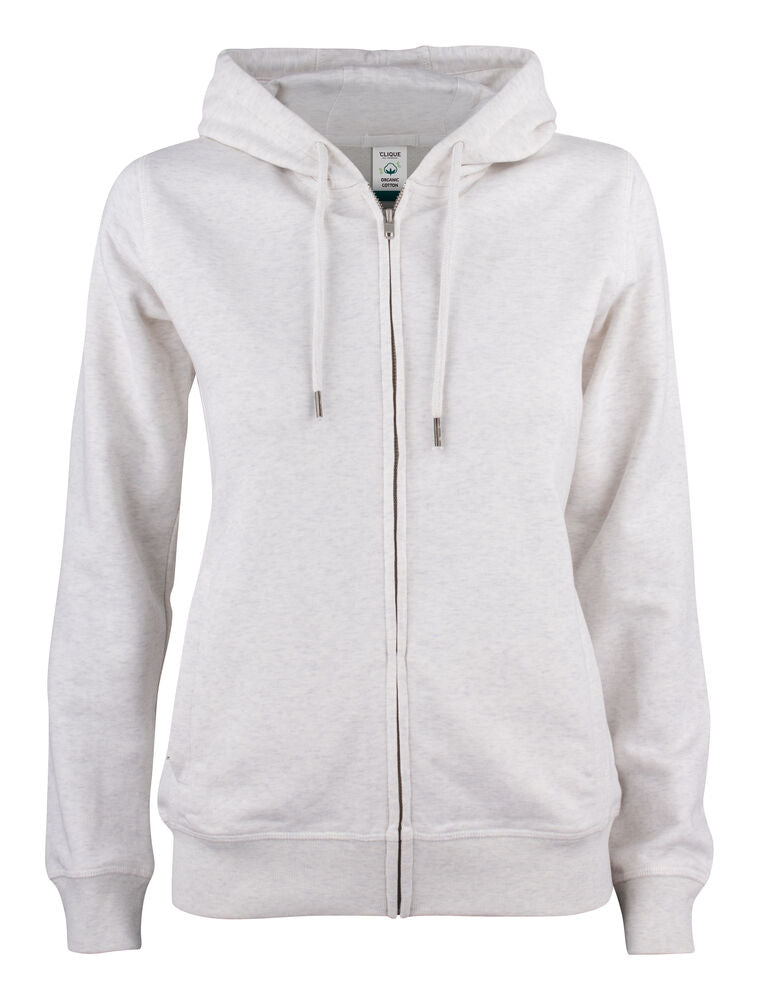 Premium OC Hoody Full Zip Women Naturmelerad