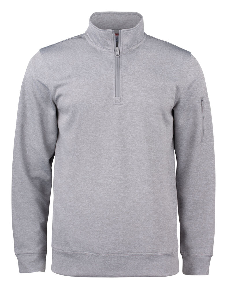 Basic Active Half Zip Gråmelerad