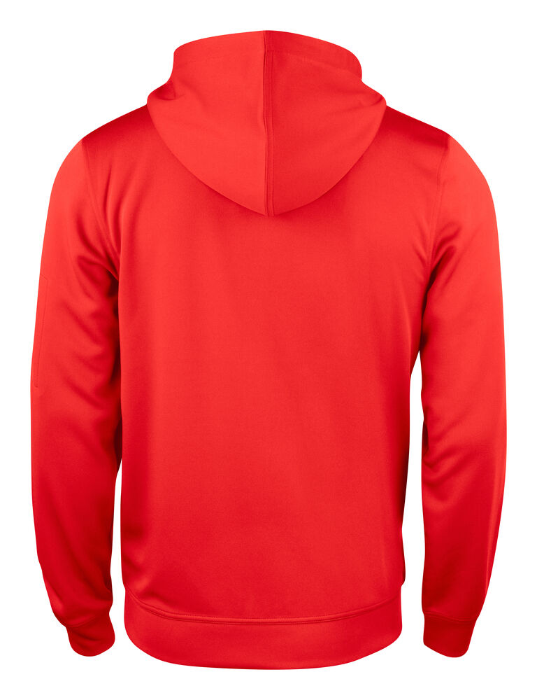 Basic Active Hoody Full Zip Röd