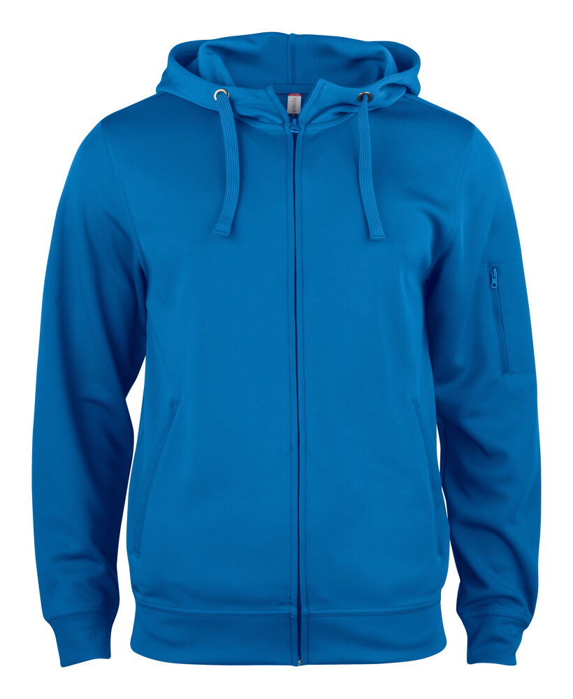 Basic Active Hoody Full Zip Royalblå