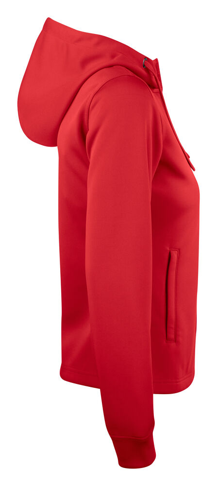 Basic Active Hoody Full Zip Women Röd
