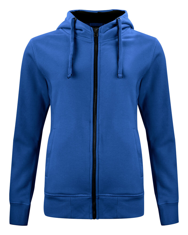 Classic Hoody Full Zip Women Royalblå