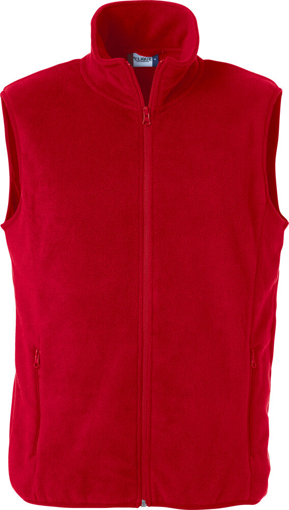 Basic Polar Fleece Vest Röd