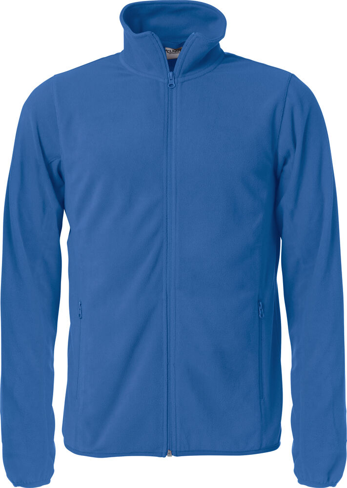 Basic Micro Fleece Jacket Royalblå