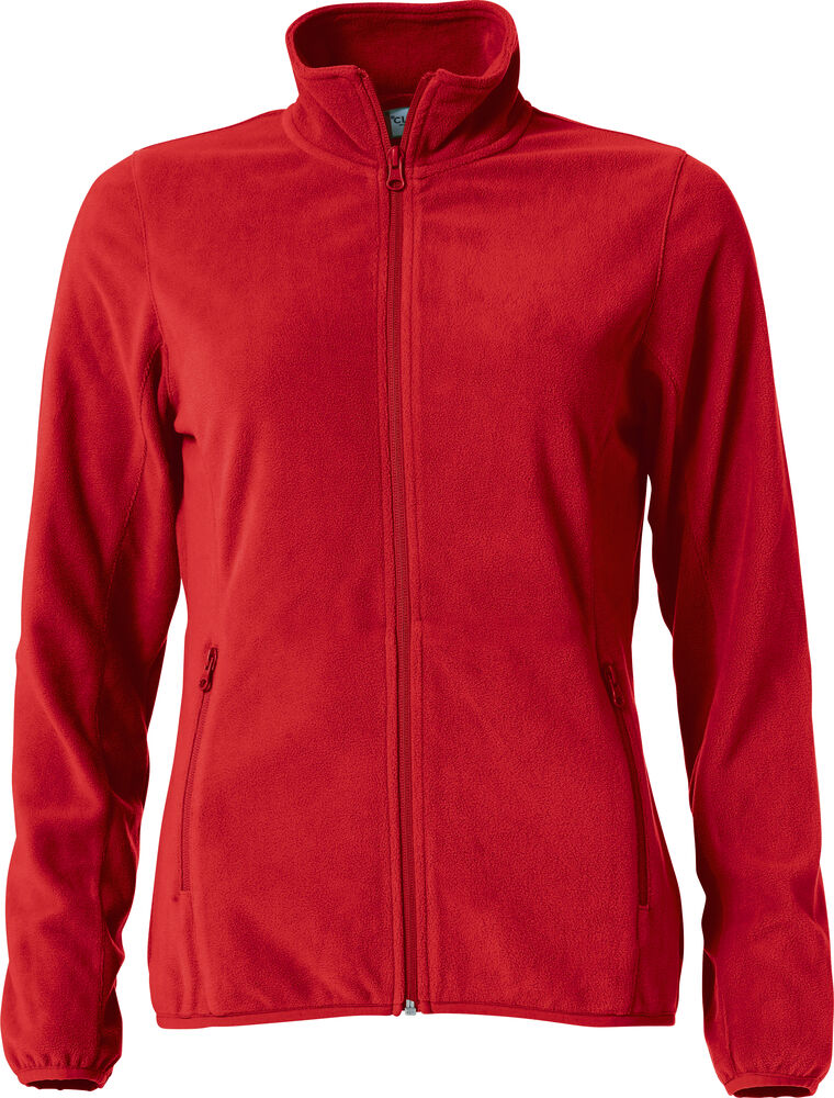 Basic Micro Fleece Jacket Women Röd