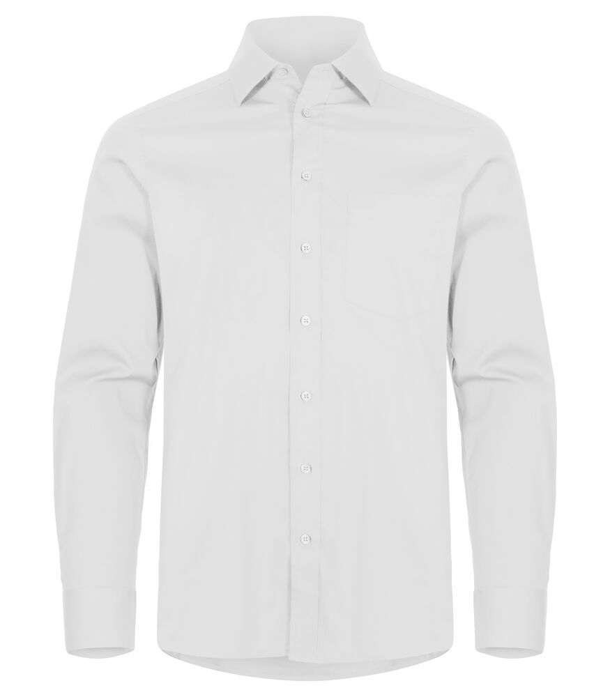 Stretch Shirt L/S Vit