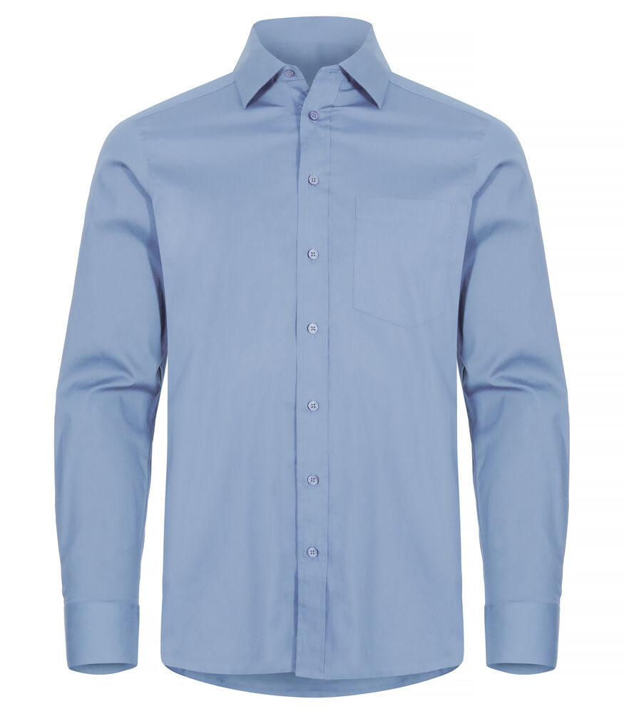 Stretch Shirt L/S Ljusblå