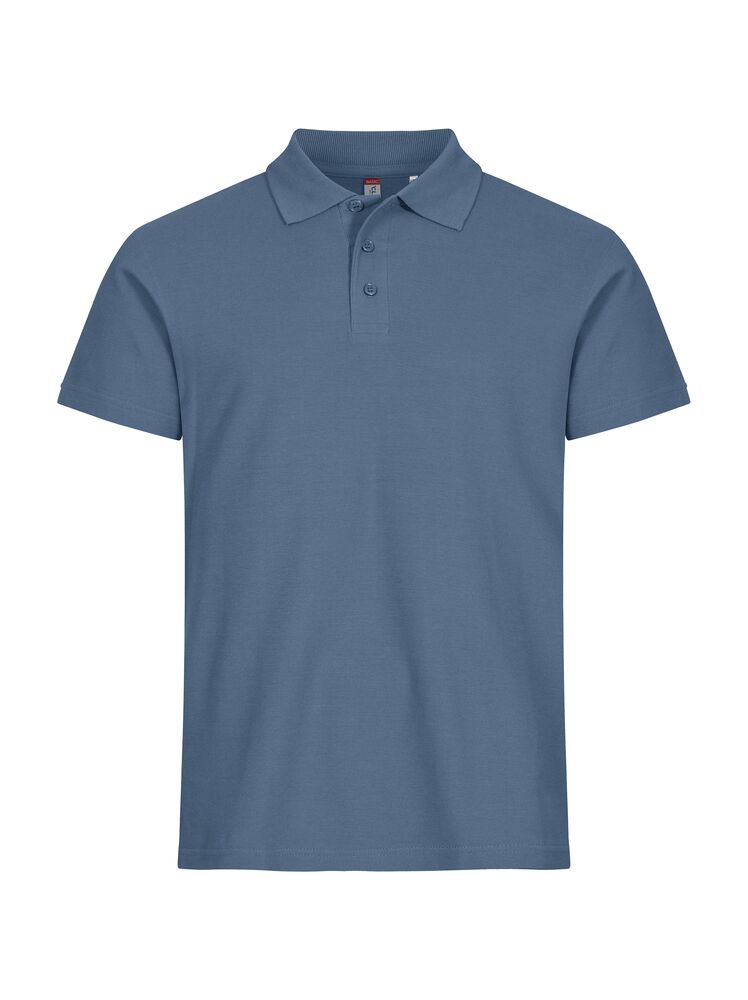 Basic Polo Stålblå