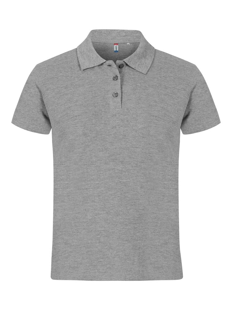 Basic Polo Gråmelerad