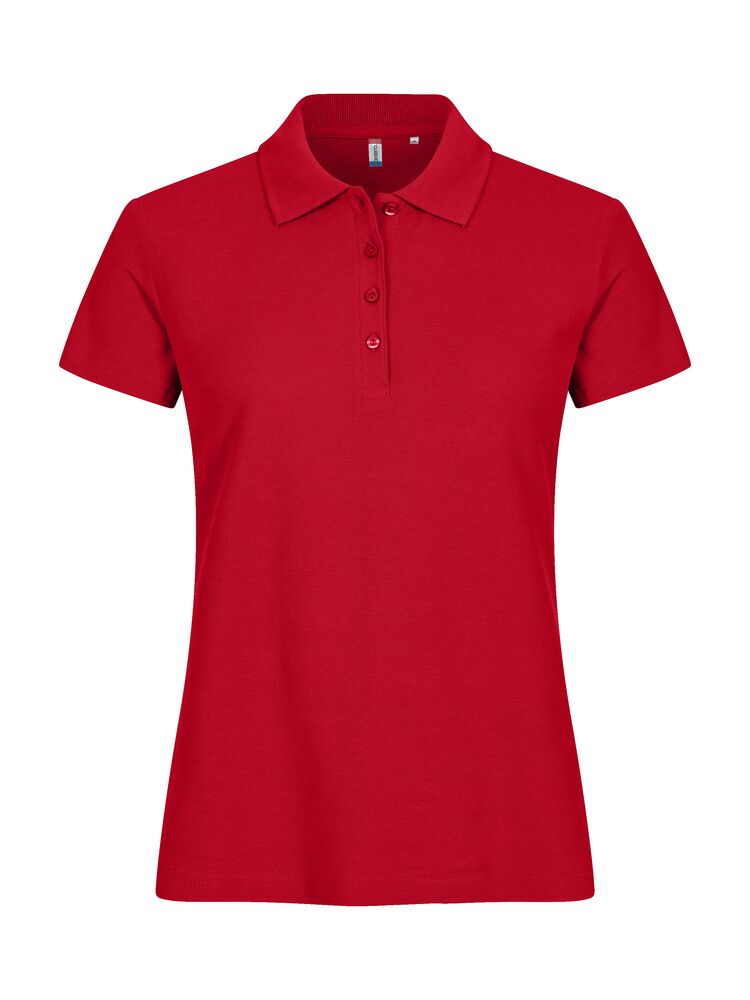 Basic Polo Women Röd