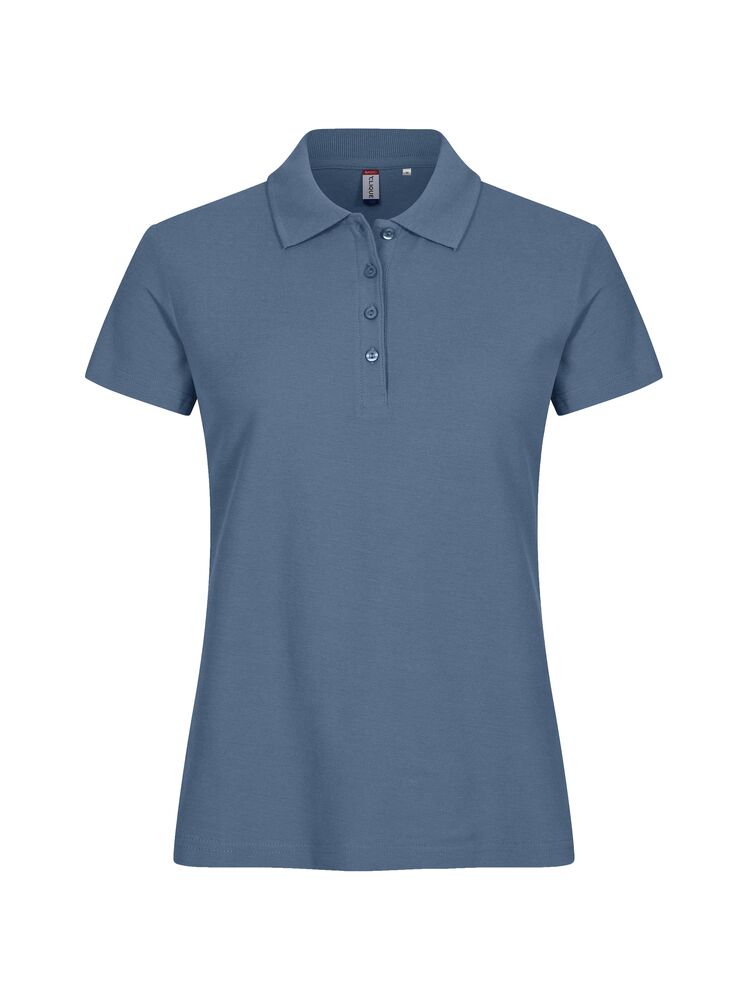 Basic Polo Women Stålblå