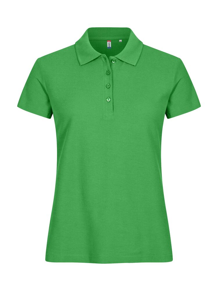 Basic Polo Women Äppelgrön