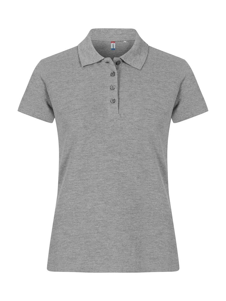 Basic Polo Women Gråmelerad
