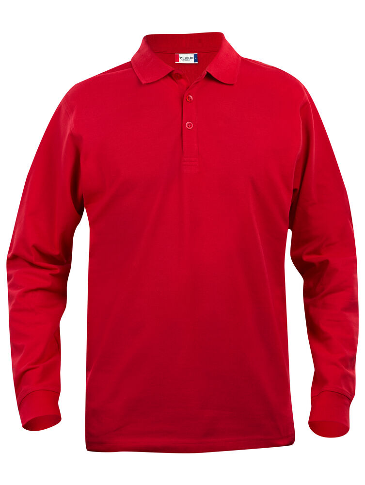Basic Polo L/S Junior Röd