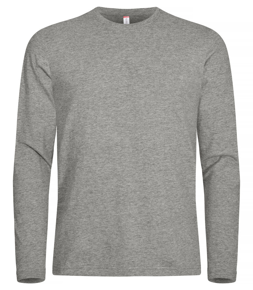 Premium Fashion-T L/S Gråmelerad