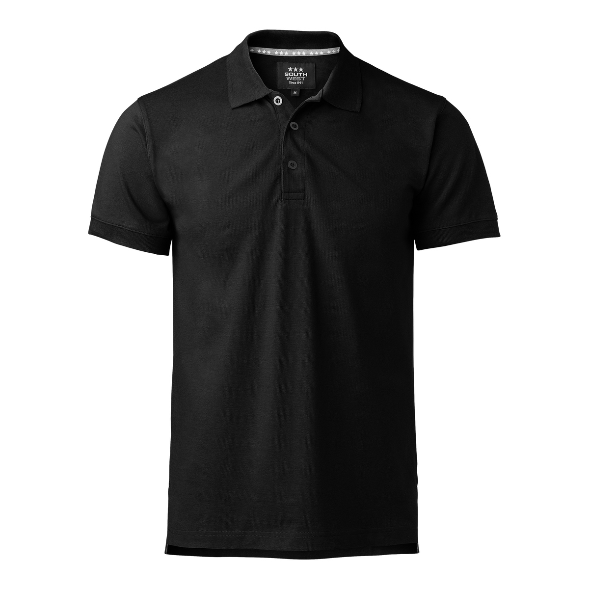 Morris solid Polo Svart